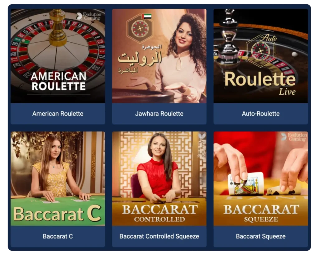 Jackpoty Live Casino Games