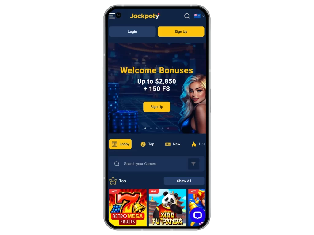 Jackpoty Registration and Login Process