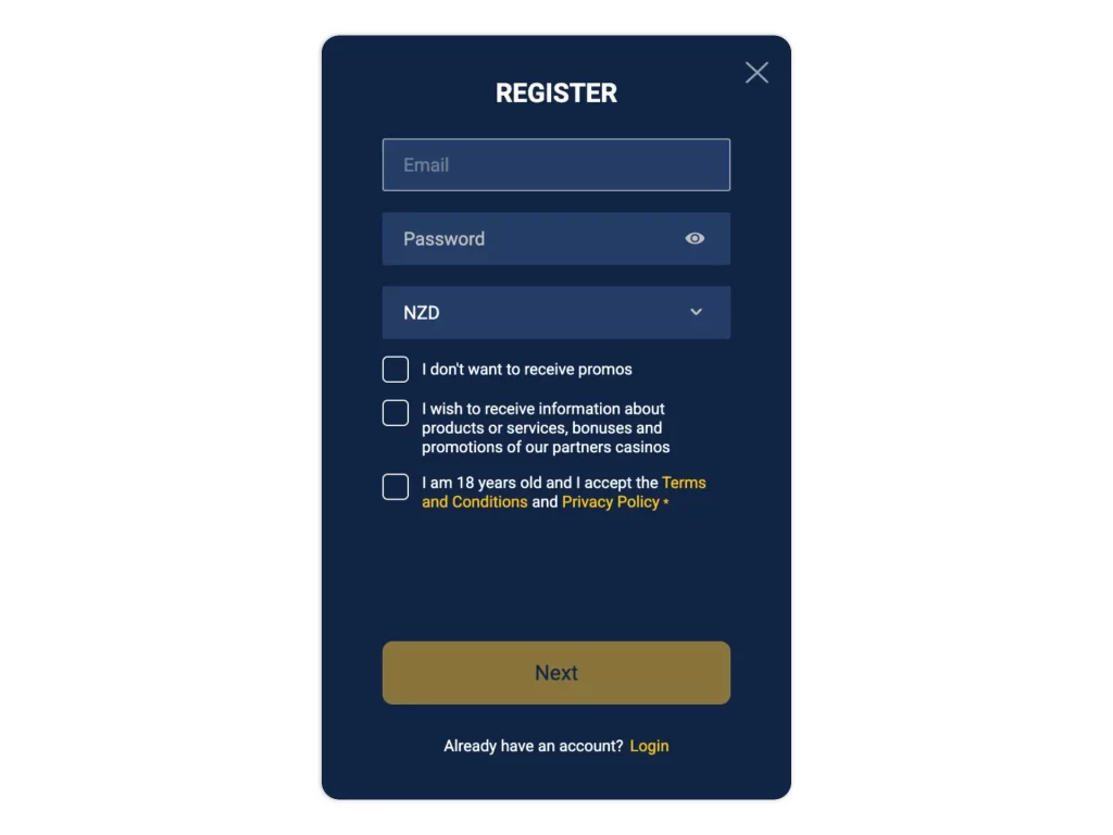 Jackpoty registration